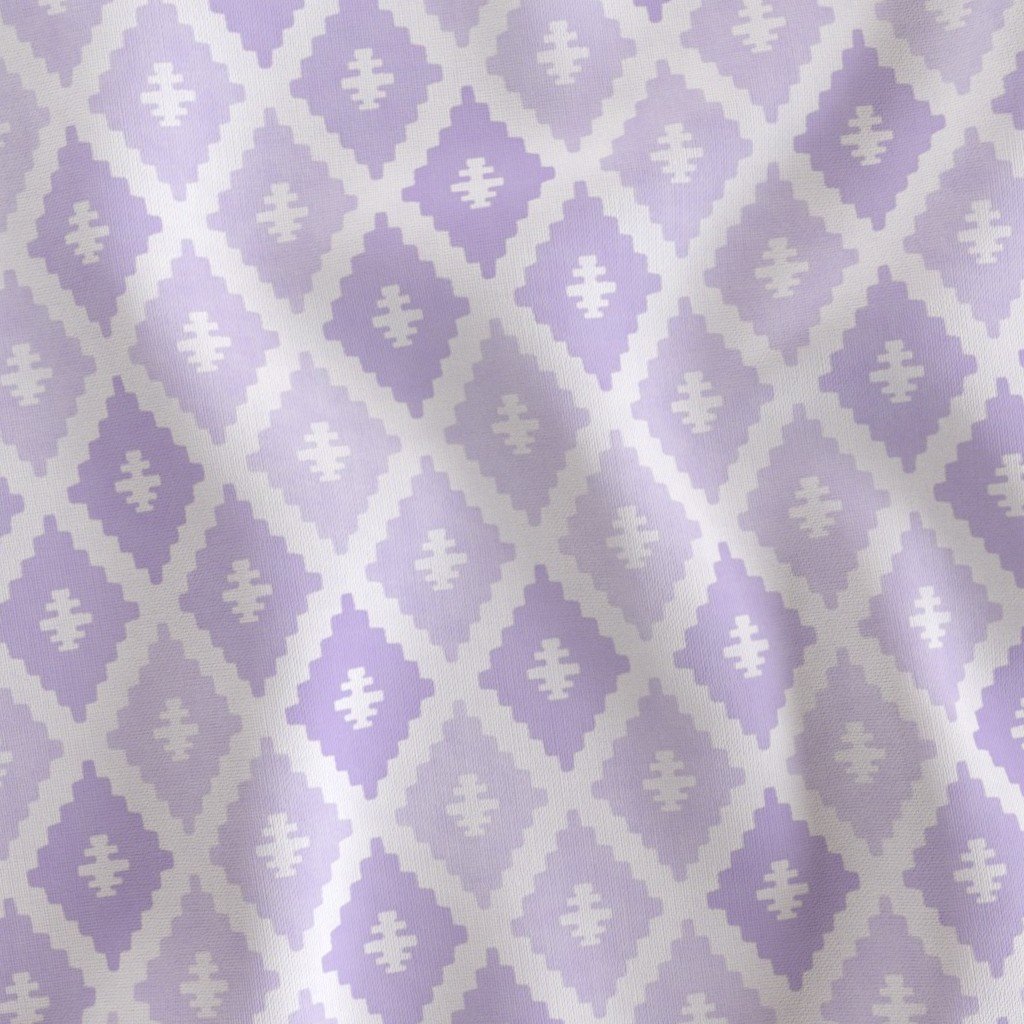 Small Sun Faded Mediterranean Diamond Pattern in Soft Orchid Lavender Decor Collection Interior Collection faded violet fabric