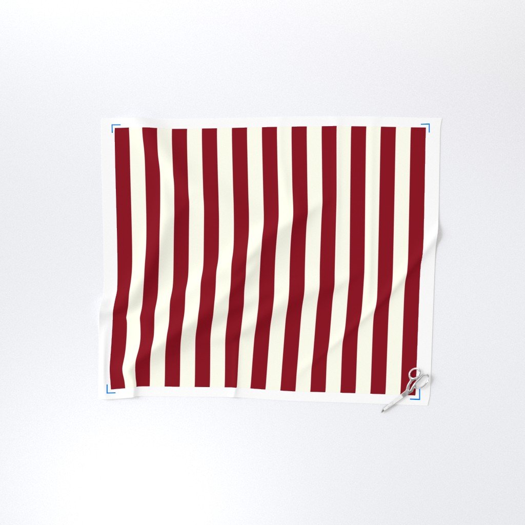 Classic Burgundy and Ivory 2-inch Vertical Stripes Home Decor Collection Home Styling Collection burgundy and ivory fabric