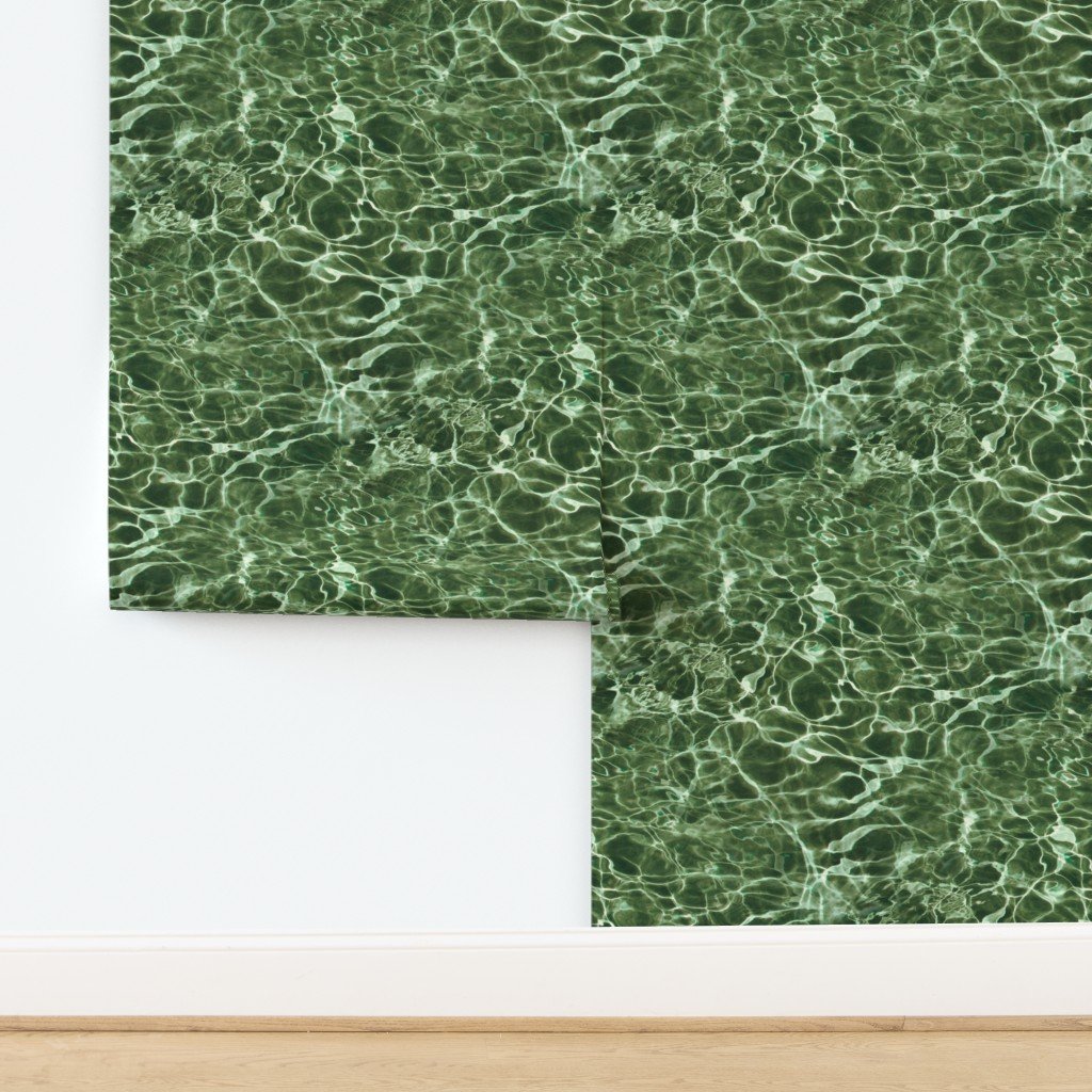 Formentera Emerald Cove Water Ripples Wallpaper design