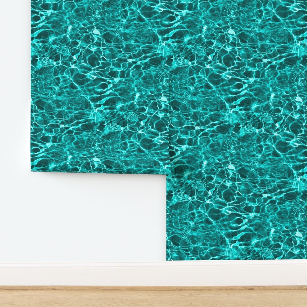 Curacao Playa Kenepa Electric Aqua Water Ripples Decor Collection design