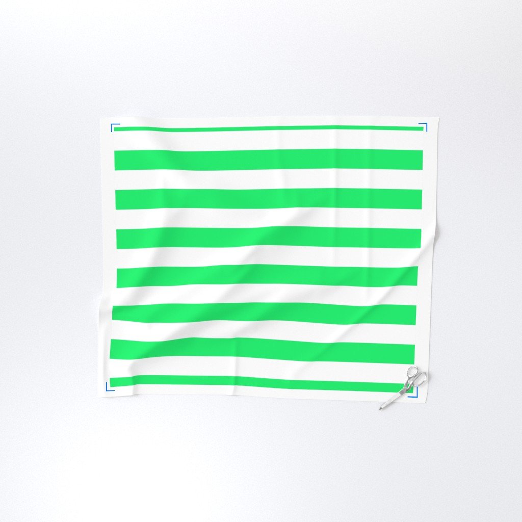 Lime Mojito Green Horizontal Tent Stripes Florida Colors of the Sunshine Decor Collection Decor Collection tent stripes fabric
