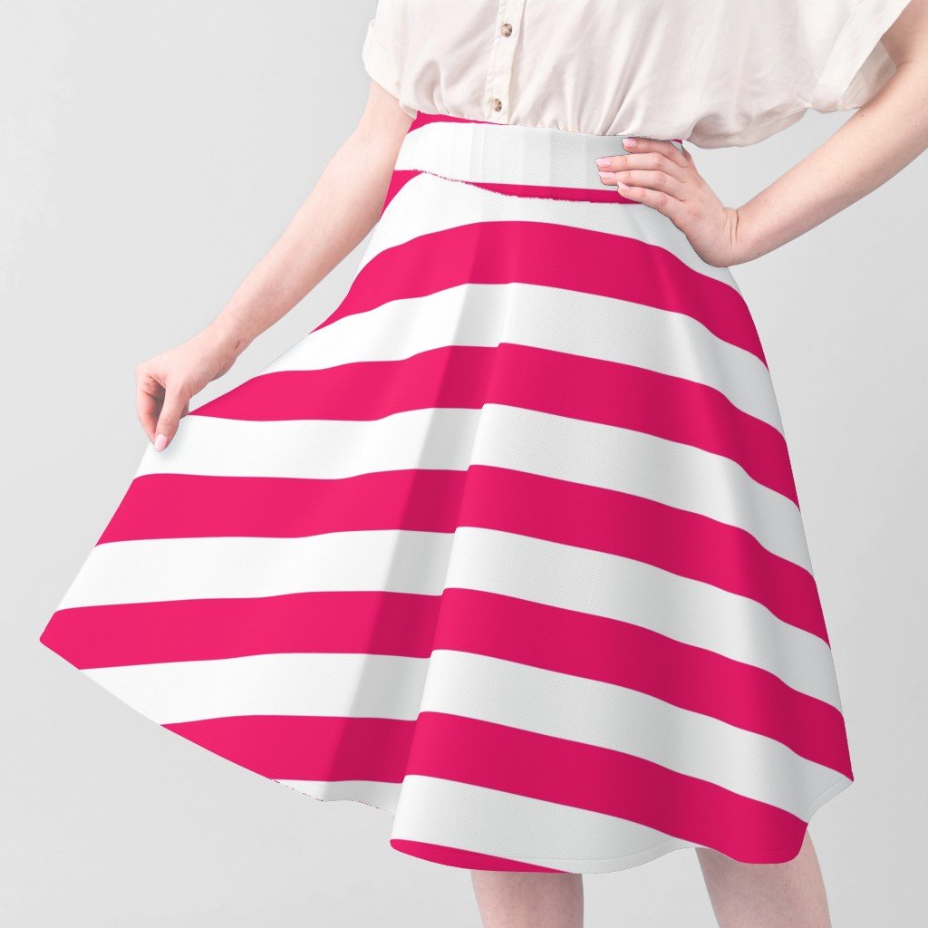 Florida Flamingo Pink Horizontal Tent Stripes Florida Colors of the Interior Collection Home Decor Collection florida flamingo pin fabric