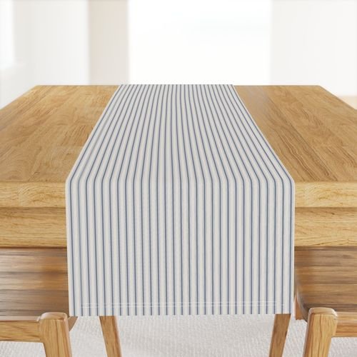 Micro Stressed Blue Denim Mattress Ticking Interior Collection Home Styling Collection ticking stripe table runner design