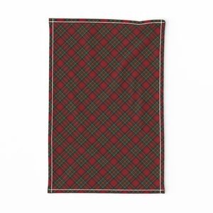 Royal Stewart Tartan Stuart Clan Plaid Tartan Design Collection Design Collection red tartan tea towel design