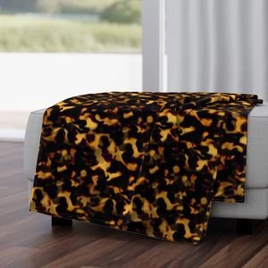 Original Gold and Brown Tortoiseshell Seamless Repeat Pattern Design Collection Design Collection tortoise pattern throw blanket design
