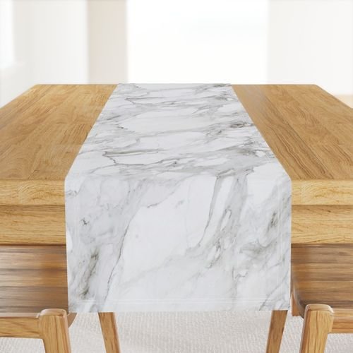 White Natural Marble - Natural Grey Veined Stone Home Decor Collection Design Collection grey and white table runner design