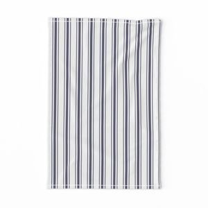 Mattress Ticking Midnight Blue Interior Collection Home Styling Collection ticking stripes tea towel design