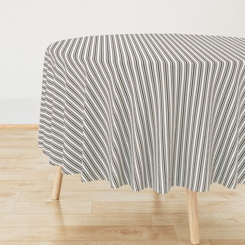 Trendy Large Brown Coco Pastel Brown French Mattress Ticking Double Stripes Home Decor Collection Home Styling Collection brown and white tablecloth design