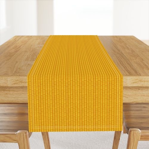 Golden Kernels of Harvest Corn in Yellow Gold for Thanksgiving Interior Collection Home Decor Collection thanksgiving corn table runner design