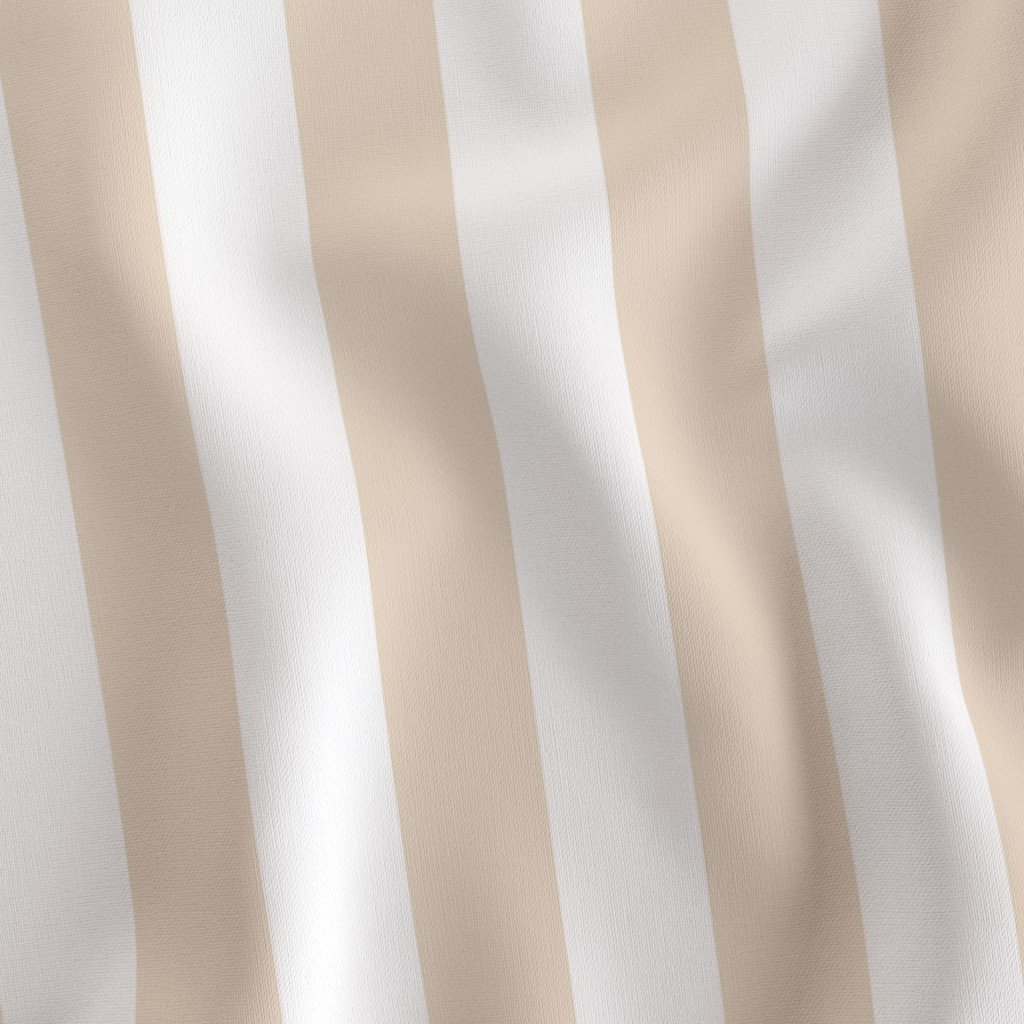 Classic 2 Inch Natural and White Modern Cabana Upholstery Stripes Interior Collection Interior Collection cabana stripes fabric