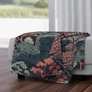 Japanese Tranquility Garden Endless Forest Interior Collection Decor Collection tranquility garden throw blanket design