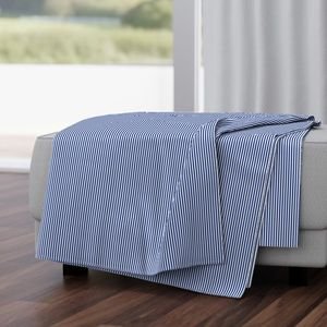 Naval Map Blue with White Pinstripes Dad Edit Design Collection Home Decor Collection blue throw blanket design