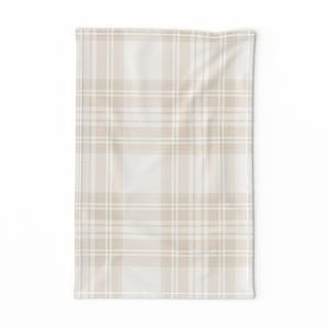 Sandstone Cream Large Traditional Tartan Plaid Pattern Design Collection Design Collection cozy tea towel design