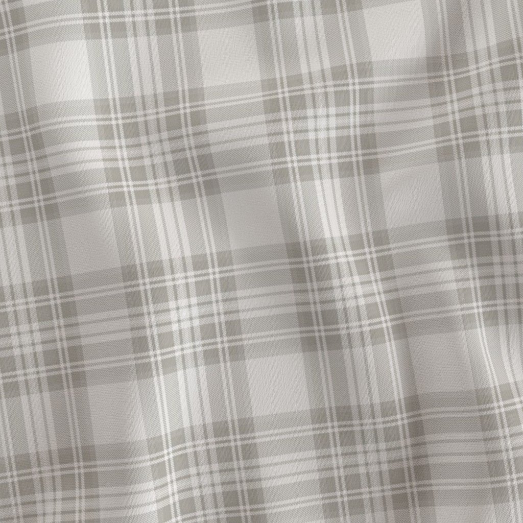 Cool Greige Small Traditional Tartan Plaid Pattern Home Styling Collection Decor Collection baby fabric