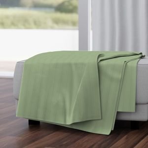 Tonal Sage Green Tailored Ticking Stripe Cottage Farmhouse Small Scale Interior Collection Design Collection small scale throw blanket design