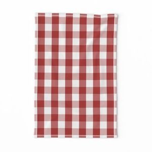Aurora Red Gingham Check Pattern Design Collection Design Collection red checkered tea towel design