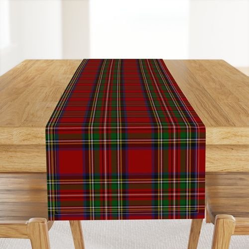 Royal Stewart Tartan Clan Plaid Home Decor Collection Home Styling Collection check table runner design