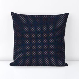 Micro Navy and Orange Polka Dots Design Collection Decor Collection micro dots throw pillow design