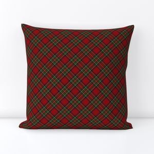 Royal Stewart Tartan Stuart Clan Plaid Tartan Design Collection Design Collection royal stewart plaid throw pillow design