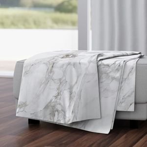 White Natural Marble - Natural Grey Veined Stone Home Decor Collection Design Collection white and grey marble throw blanket design