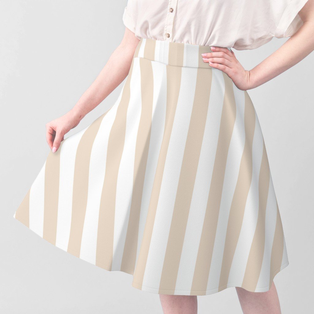 Classic 2 Inch Natural and White Modern Cabana Upholstery Stripes Interior Collection Interior Collection design stripes fabric