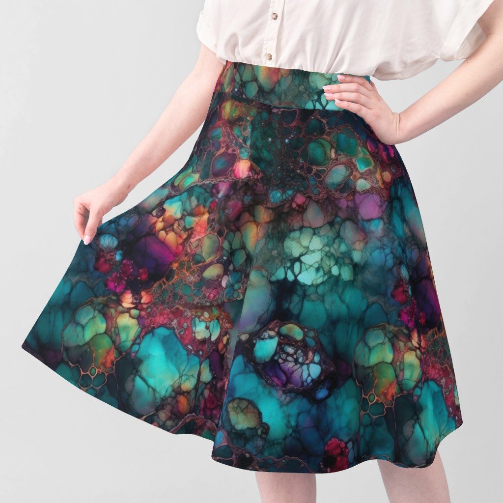 Opal Alcohol Ink 1 Fabric inky pattern fabric