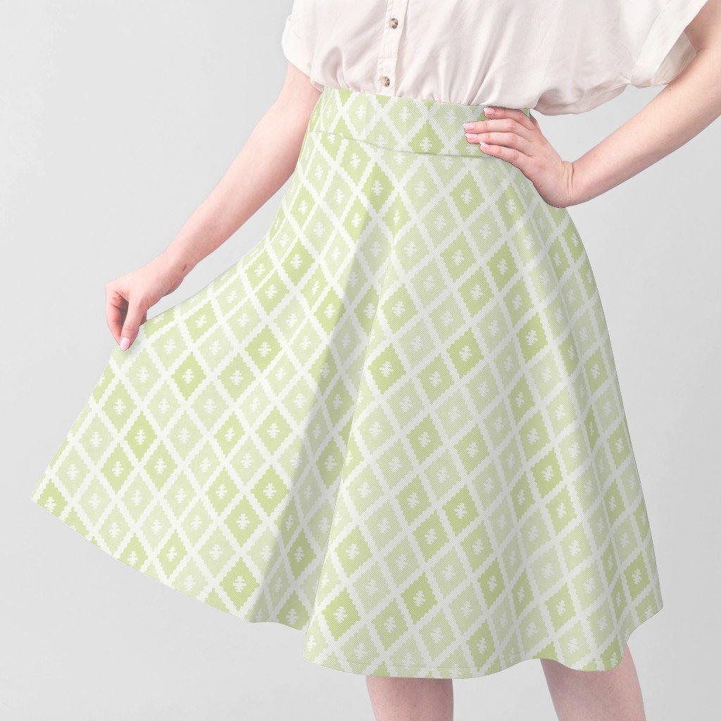 Small Sun Faded Mediterranean Diamond Pattern in Lime Sage Green Interior Collection Design Collection pale sage fabric