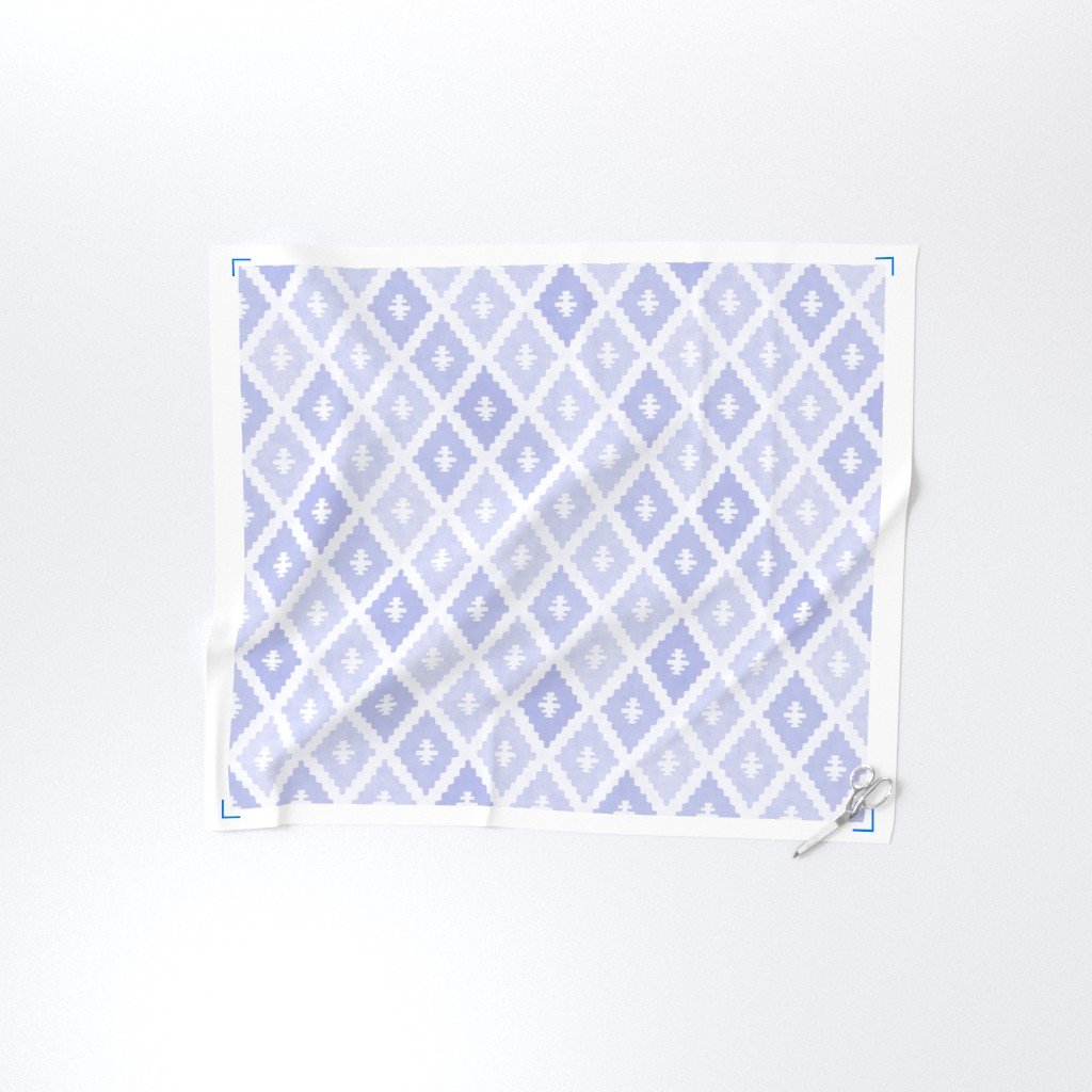 Large Sun Faded Mediterranean Diamond Pattern in Lavender Mist Blue Decor Collection Home Decor Collection periwinkle blue fabric