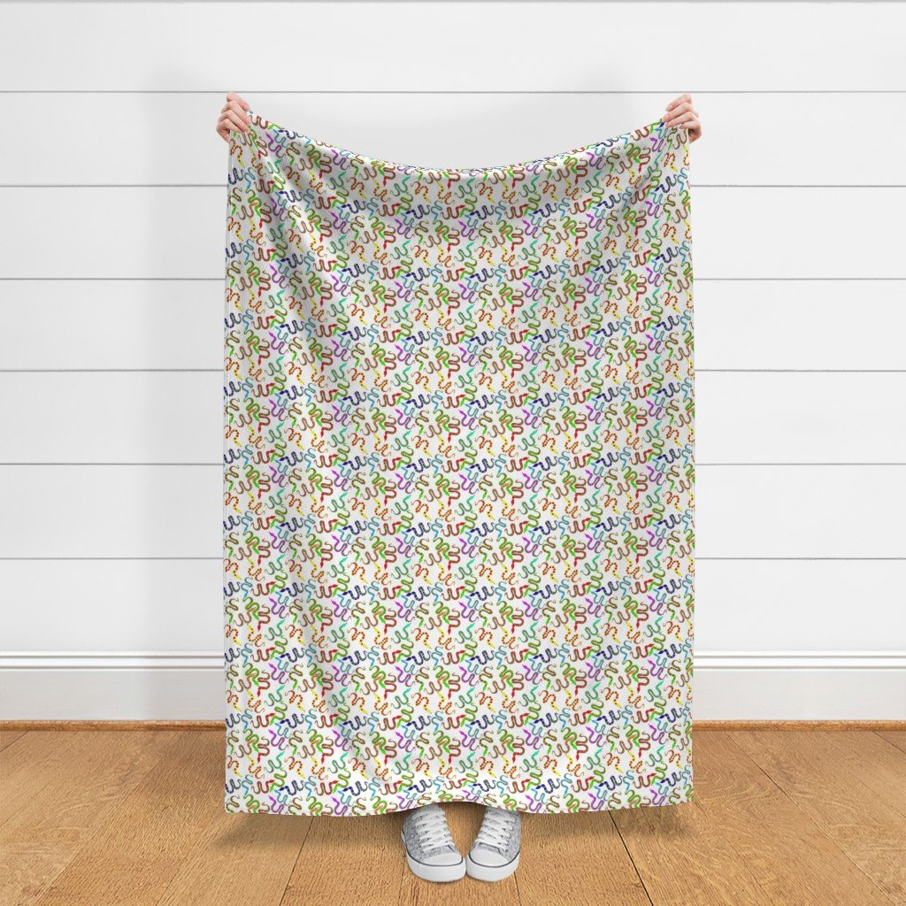 Neon Snakeys Bright Colored Snakes Design Collection Home Decor Collection neon snakes fabric