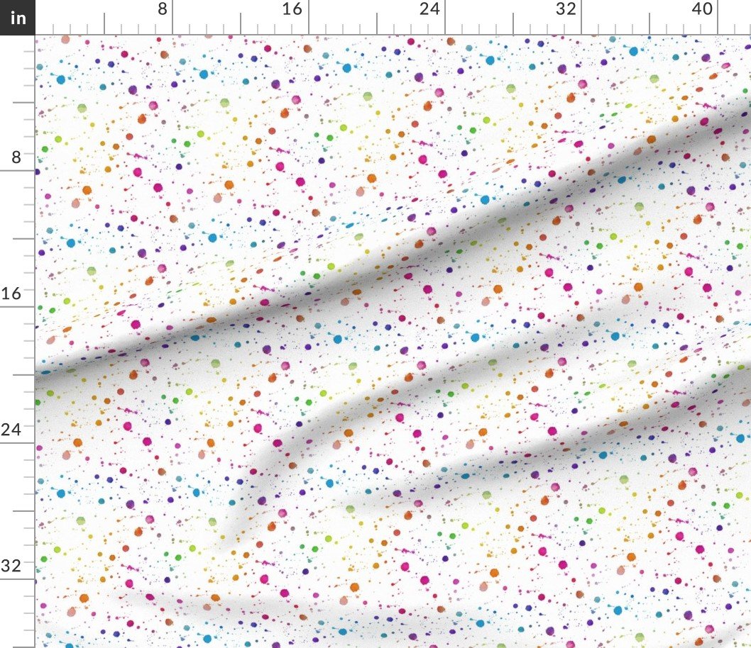 Rainbow Bright Pastel Watercolor Drops Splatters and Dribbles Interior Collection Home Decor Collection pastel dribbles fabric