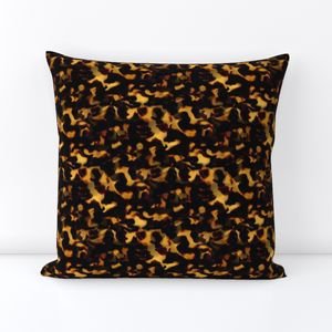 Smaller Gold and Brown Tortoiseshell Seamless Repeat Pattern Home Decor Collection Decor Collection tortoise shell throw pillow design