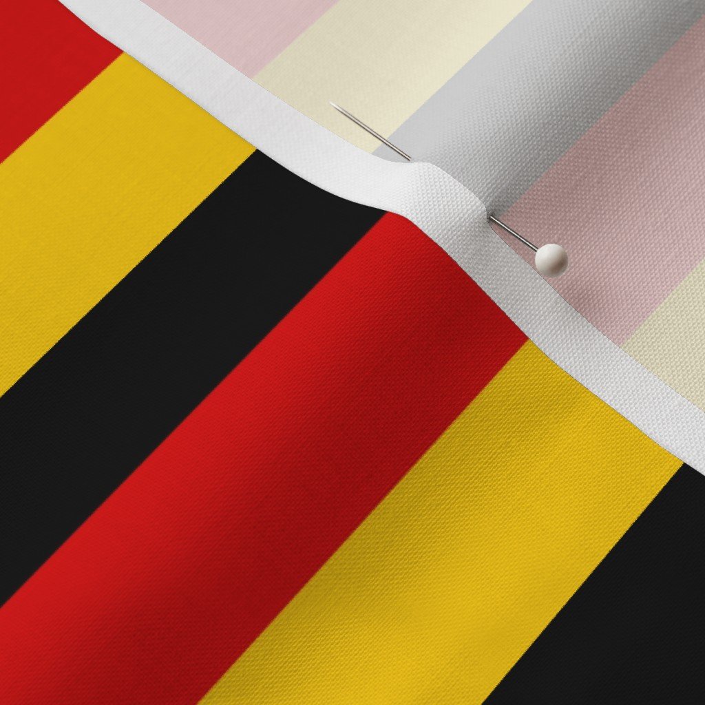 German Flag Colors Red Gold and Black 1 Inch Horizontal Stripes Home Styling Collection Design Collection german colors fabric