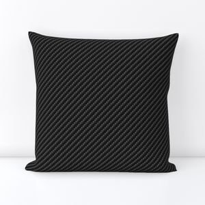 Classic Diagonal Ribbed Black Carbon Fibre for the Man Cave Design Collection Decor Collection black carbon fiber throw pillow design