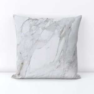White Natural Marble - Natural Grey Veined Stone Home Decor Collection Design Collection white and grey stone throw pillow design