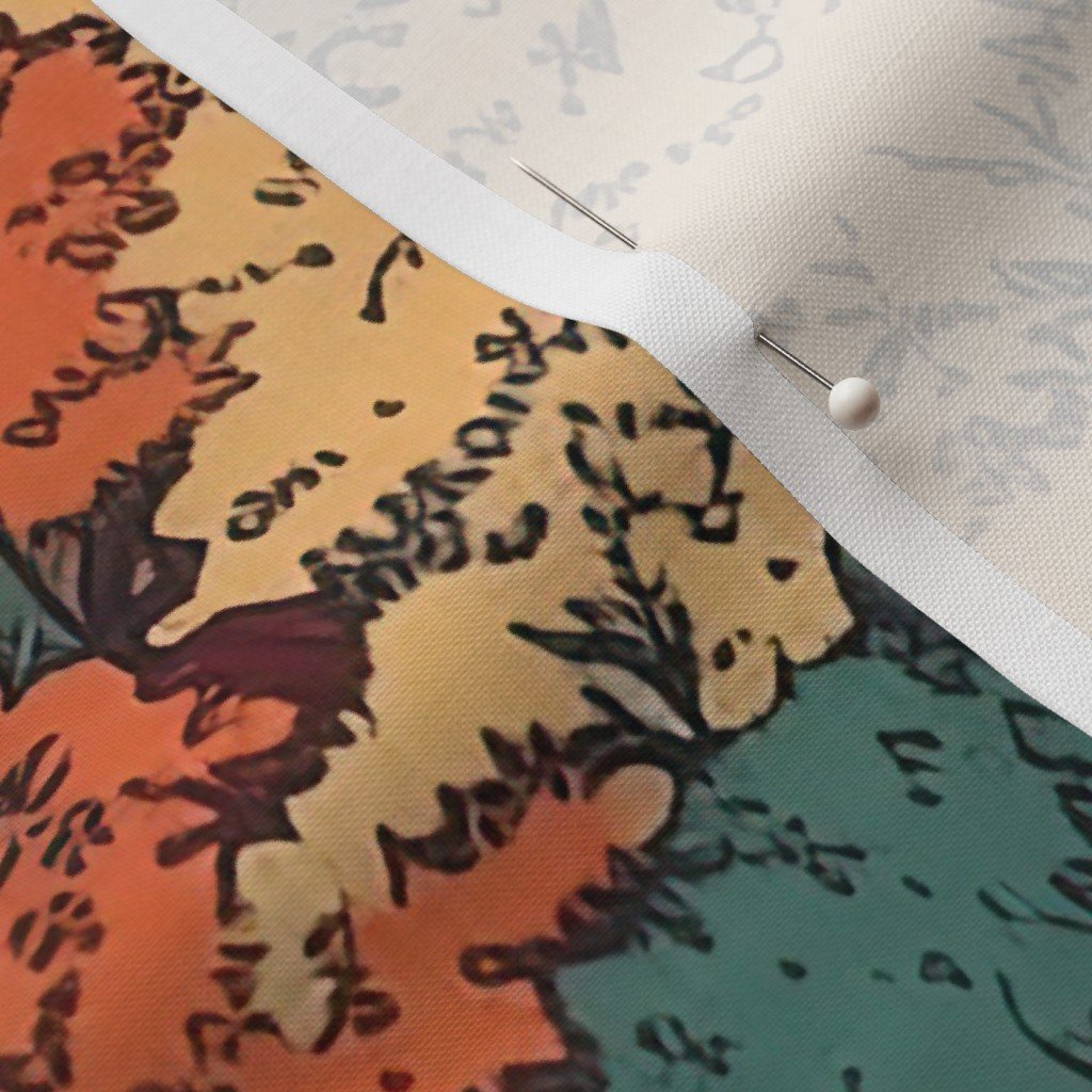 New England Endless Forest Fall Trees Home Styling Collection Home Styling Collection endless forest fabric