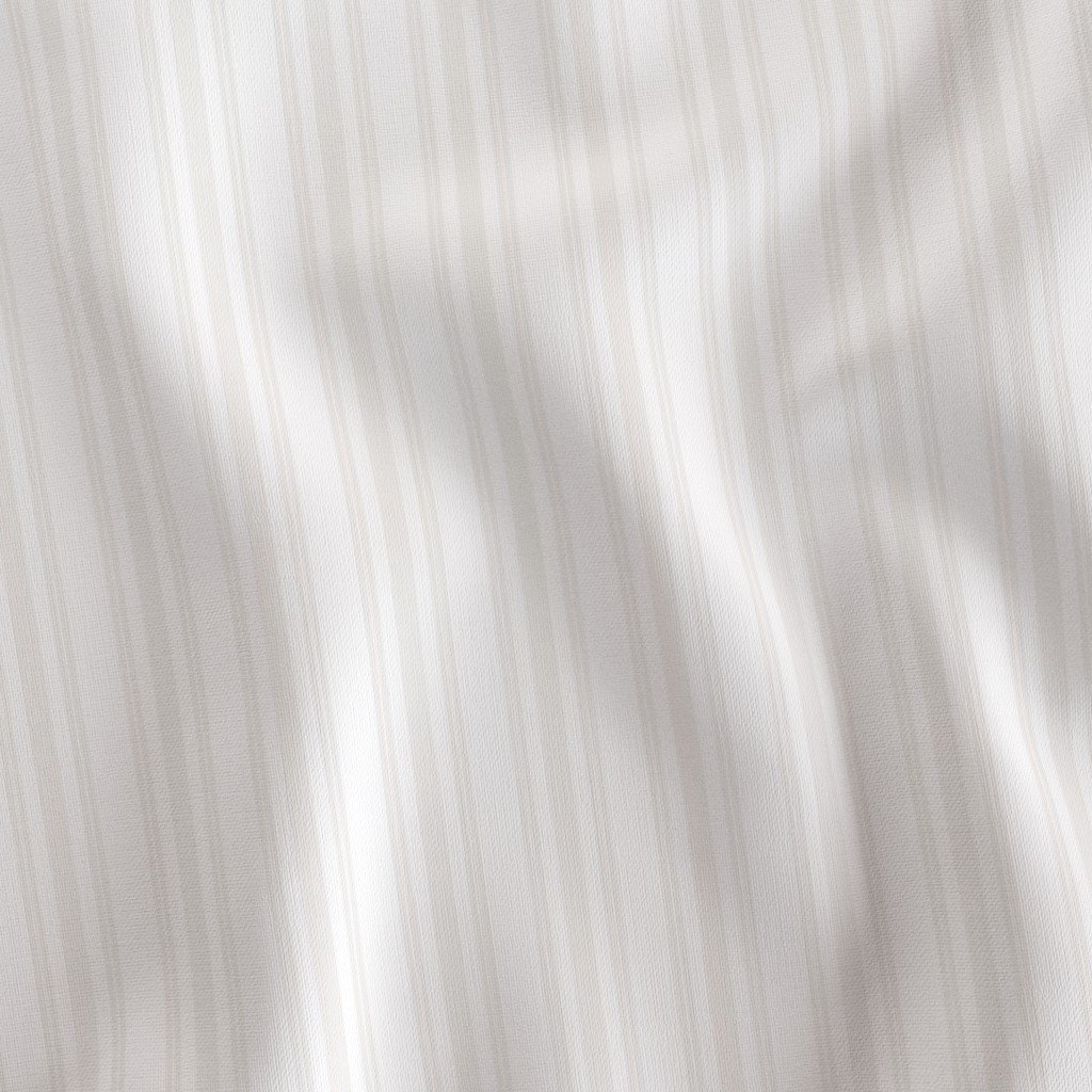Light Dove Grey Thin Ticking Stripes on White Fabric earth tone fabric