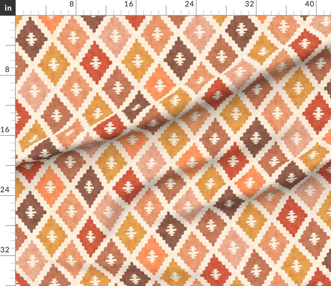 Large Sun Bleached Vintage Diamond Textile Interior Collection Home Decor Collection diamonds fabric