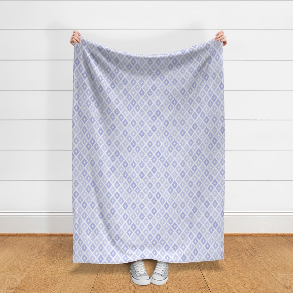 Small Sun Faded Mediterranean Diamond Pattern in Lavender Mist Blue Home Decor Collection Home Decor Collection dusty blue fabric