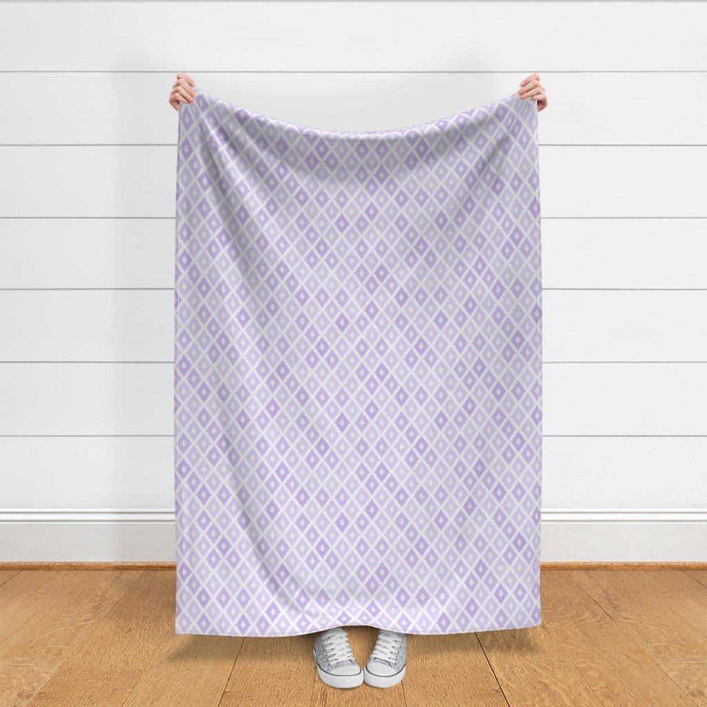 Small Sun Faded Mediterranean Diamond Pattern in Soft Orchid Lavender Decor Collection Interior Collection dusty lilac fabric