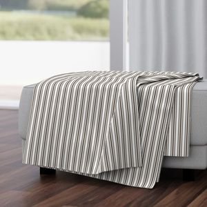 Trendy Large Brown Coco Pastel Brown French Mattress Ticking Double Stripes Home Decor Collection Home Styling Collection brown pastel coco throw blanket design
