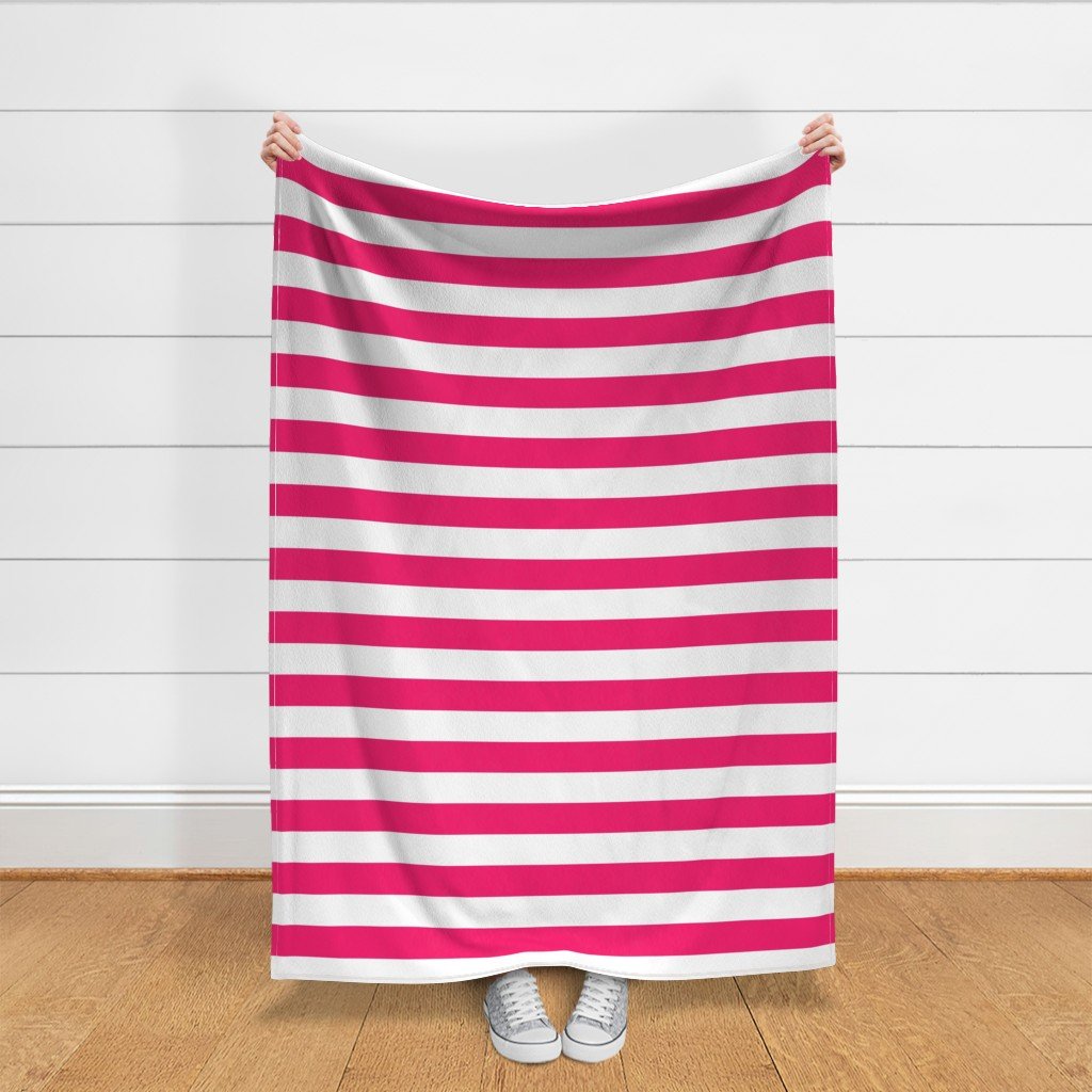 Florida Flamingo Pink Horizontal Tent Stripes Florida Colors of the Interior Collection Home Decor Collection pink flamingo fabric