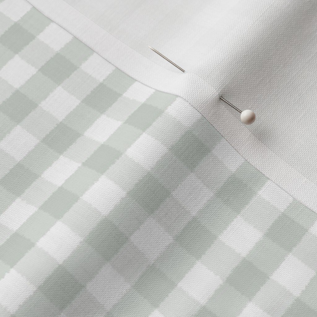 Pale Sage Gingham Check Plaid Pattern Design Collection Home Styling Collection checkered fabric