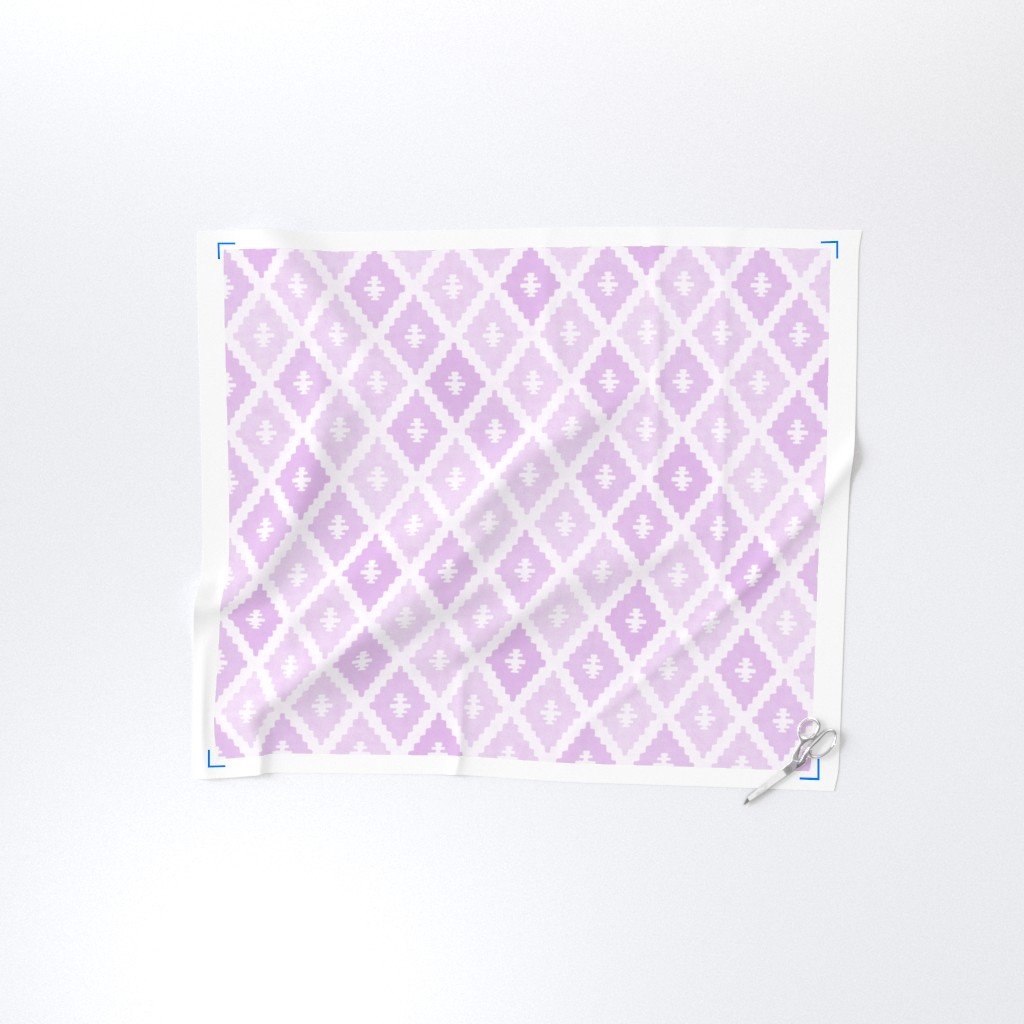 Large Sun Faded Mediterranean Diamond Pattern in Petal Orchid Pink Design Collection Design Collection faded pink fabric