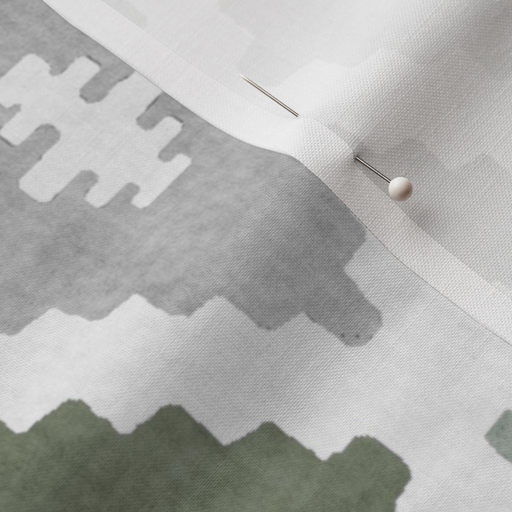 Large Weathered Sage Green Diamond Pattern in Charcoal Gray Interior Collection Decor Collection muted sage fabric