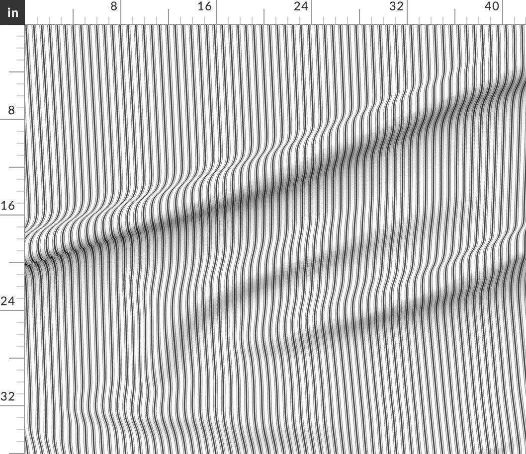 Mattress Ticking Narrow Striped Pattern in Dark Black and White Home Decor Collection Decor Collection black and white fabric