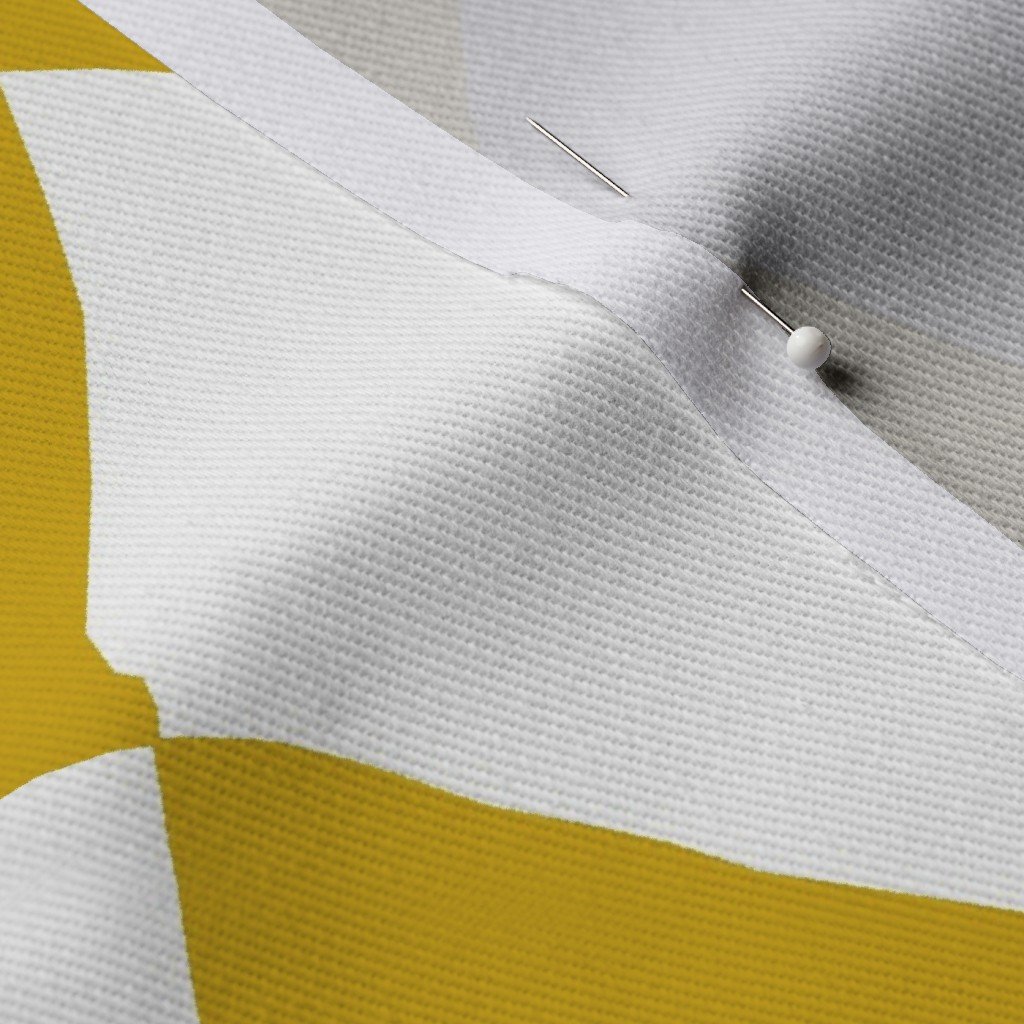 Antique Moss Yellow Modern Diamond Pattern Fabric antique moss print fabric