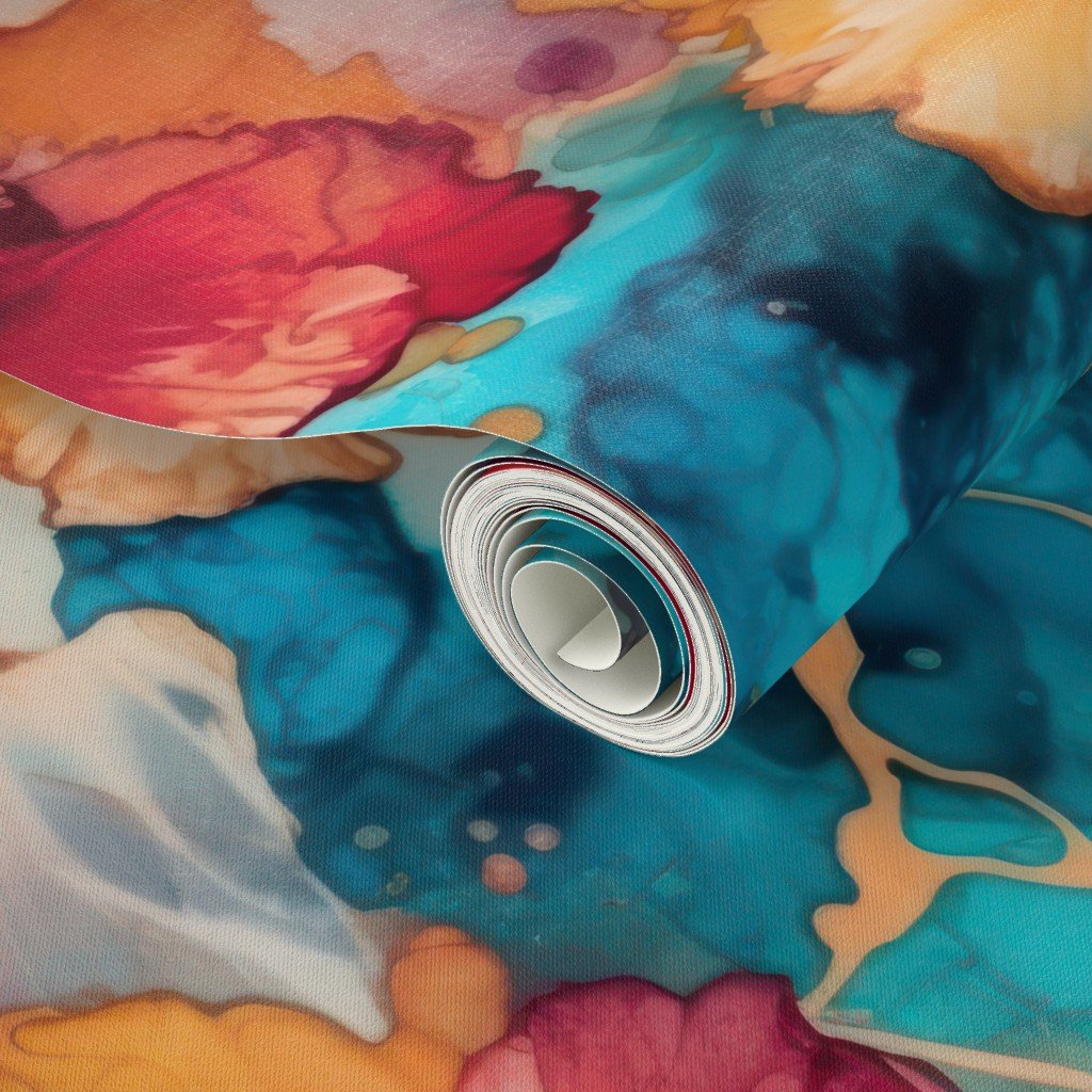 Hawaiian Alcohol Ink Home Styling Collection Home Styling Collection alcohol ink wallpaper