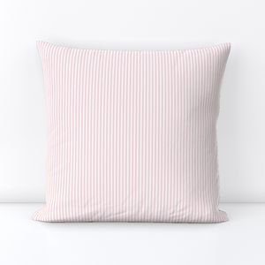 Soft Blush Pink Pinstripe in an English Country Garden Interior Collection Home Decor Collection english garden throw pillow design