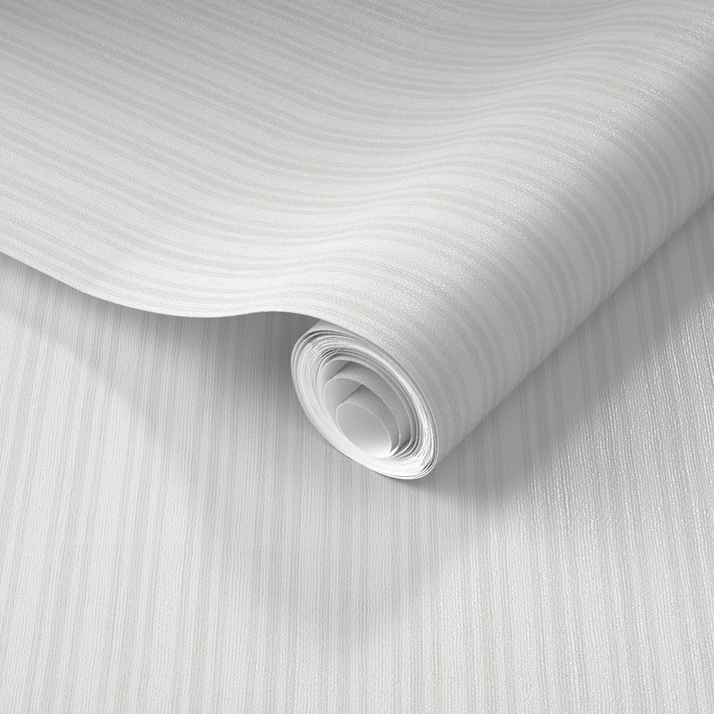 Light Dove Grey Thin Ticking Stripes on White Wallpaper calm wallpaper