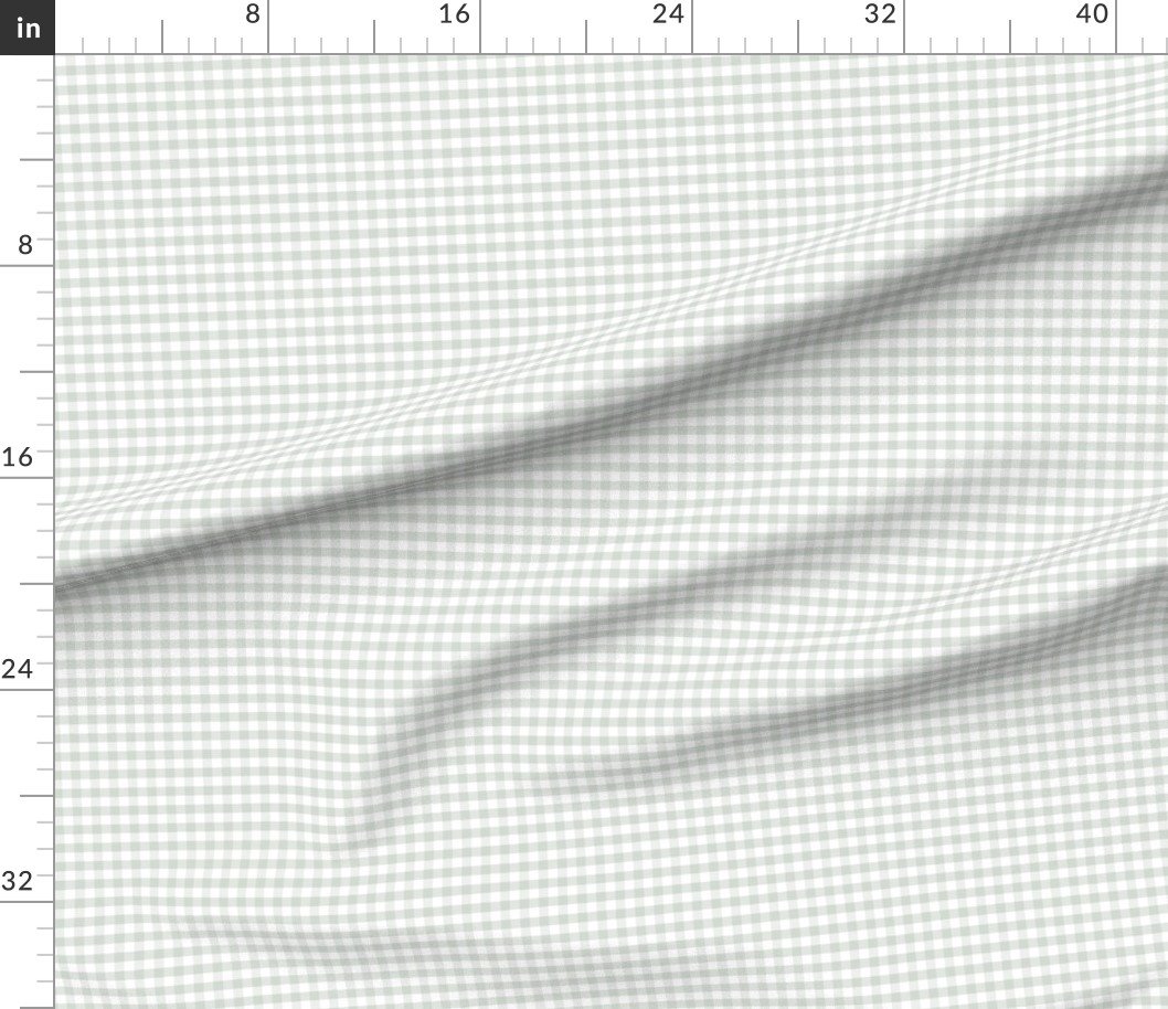 Pale Sage Gingham Check Plaid Pattern Design Collection Home Styling Collection cottage fabric